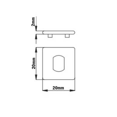 64-012-0 MODULAR SOLUTIONS PANEL CLAMP<br>2MM SPACER FOR 64-010-0